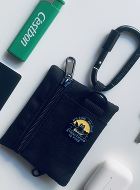 小猫了个咪户外运动银行卡包钥匙包mini小挂包机能挂扣怠工创意