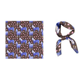 马年限定～Flora粉色五角星蓝色梦幻小马护颈装 饰动物小方巾丝巾