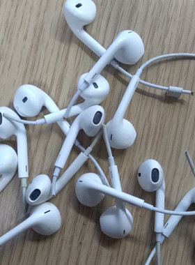 ipod iphone苹和果5 6 耳机单元剪线拆机原装自制DIY故障耳机喇叭