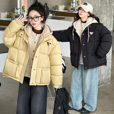 女童棉衣加厚冬装2025新款洋气儿童冬季新款棉袄女孩棉服外套冬款