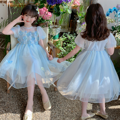 女短袖公主夏季童连衣裙装2