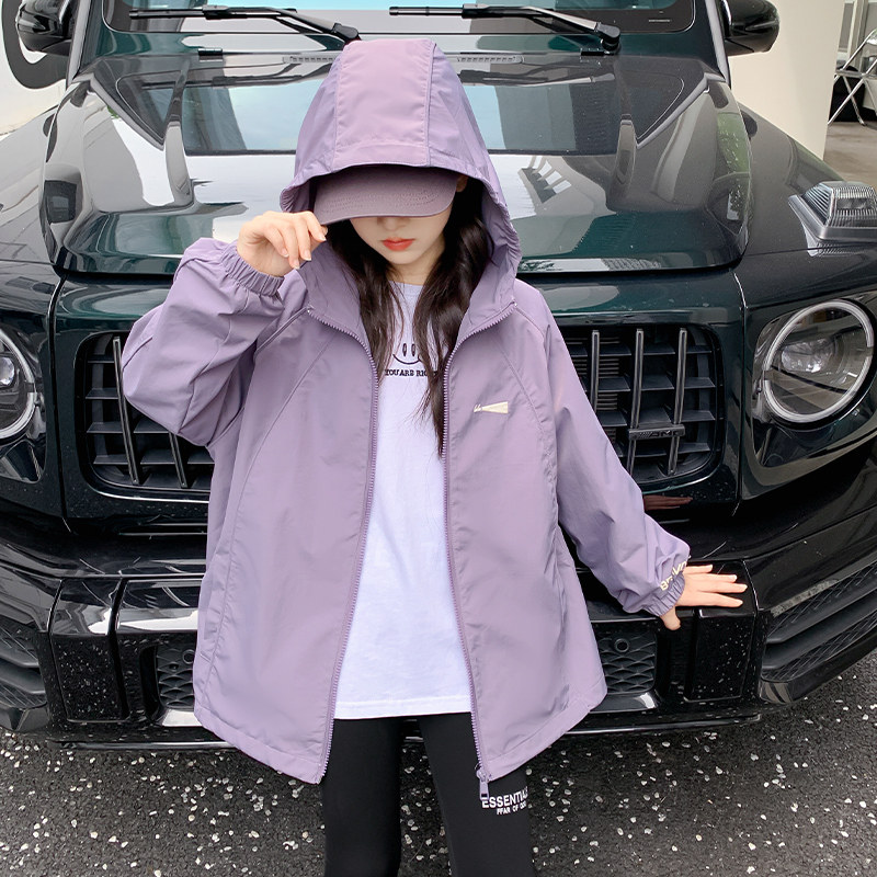 女童外套春秋款2025新款童装春装大童衣服早春薄款上衣儿童冲锋衣图片