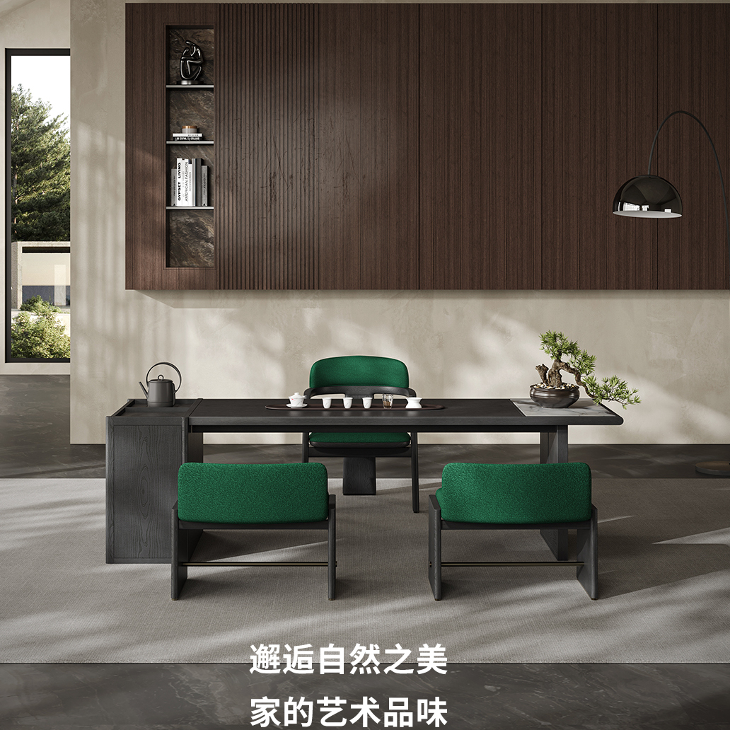 办公室茶台别墅现代简约风