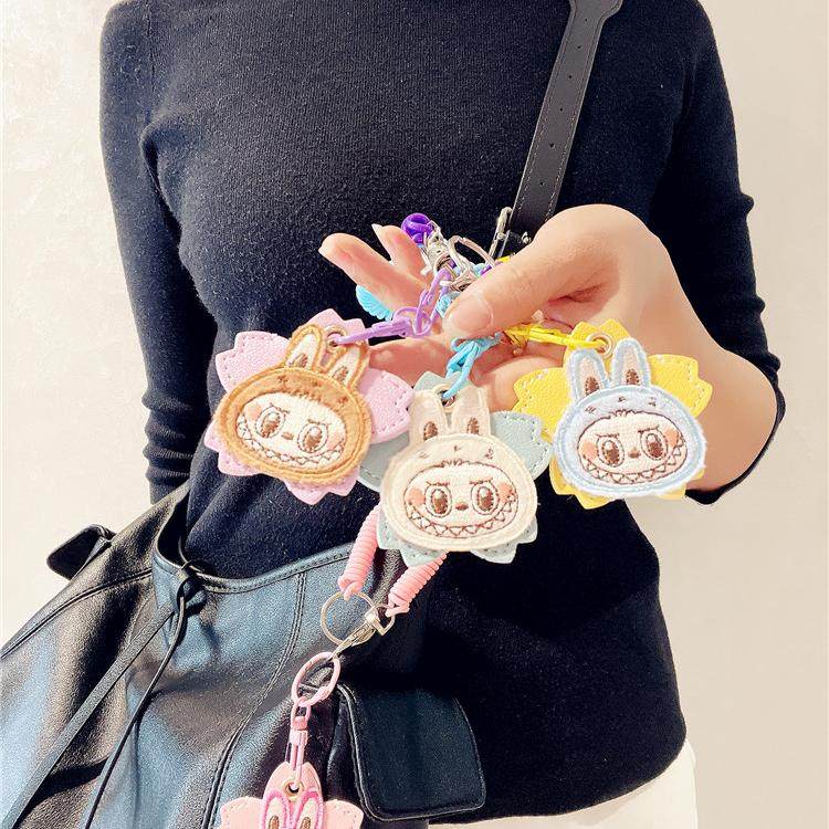 防盗门钥匙柄装饰套家用大门钥匙头保护套水滴门禁卡套弹簧钥匙扣