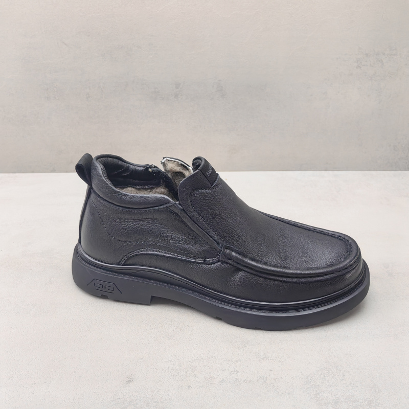 2025秋冬款羊毛里真皮高帮鞋