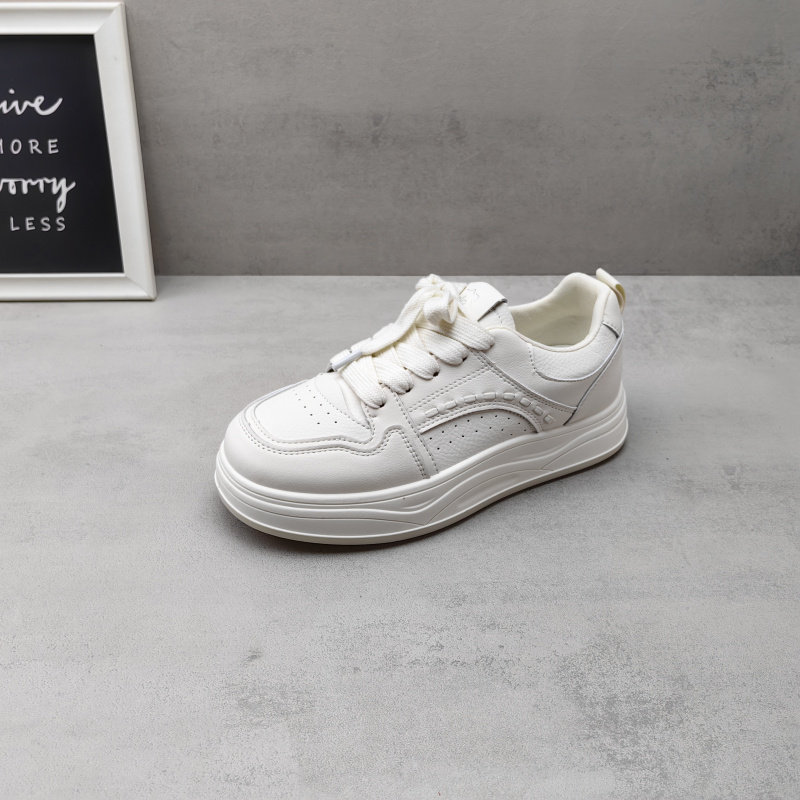 2026春款平底女生百搭休闲系带运动板鞋潮小白鞋女单鞋,女鞋,休闲板鞋,淘宝优惠券,粉丝福利购,淘宝优惠卷