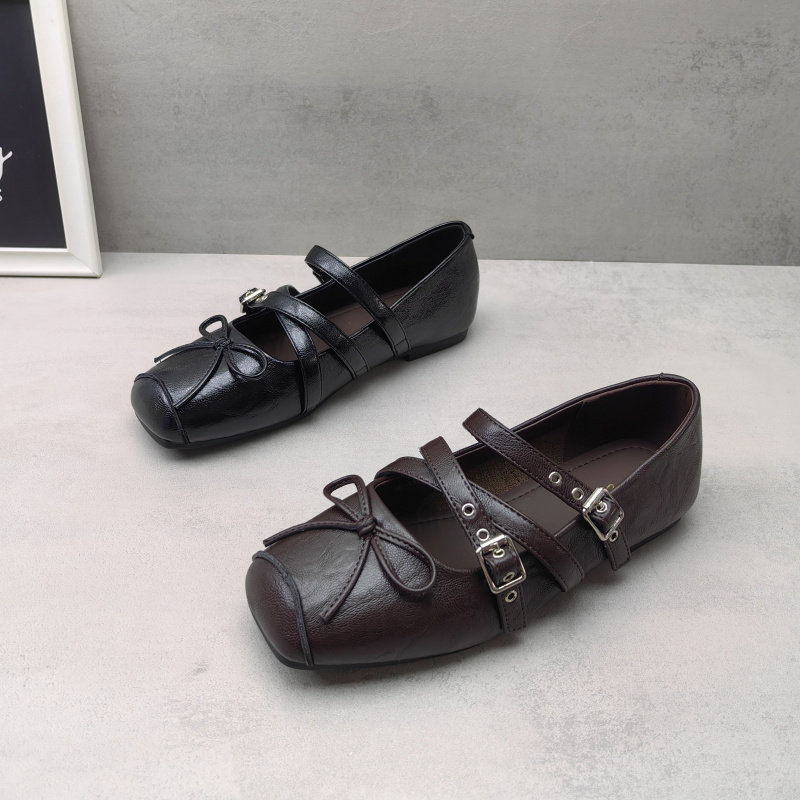2026春款复古风一字扣带玛丽珍鞋女方头平底舒适百搭女甜美单鞋,女鞋,玛丽珍鞋,淘宝优惠券,粉丝福利购,淘宝优惠卷