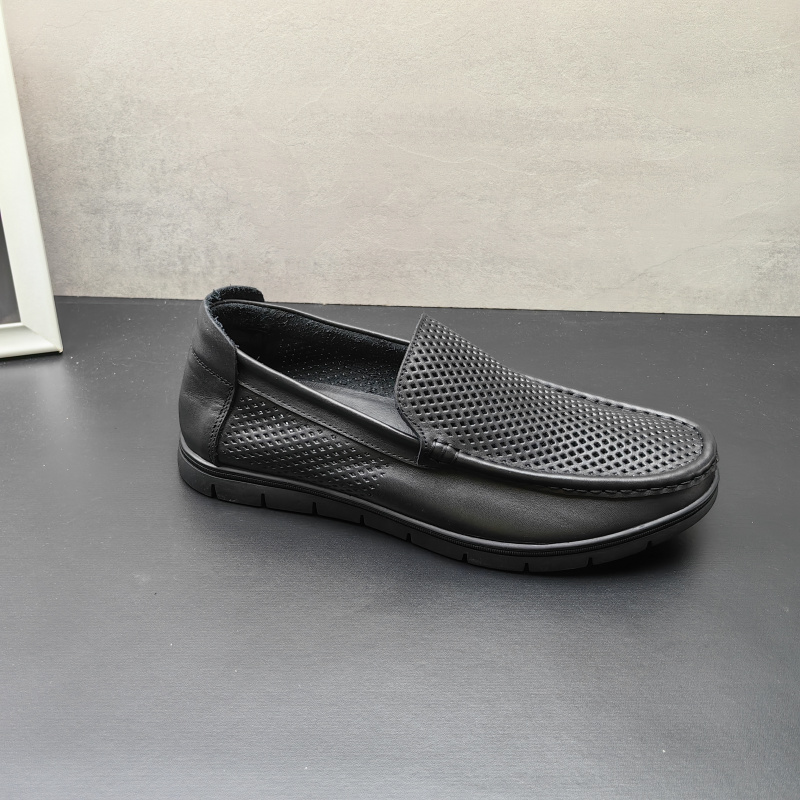 断码处理2025夏款真皮舒适洞洞皮凉鞋商务休闲皮鞋牛皮男鞋皮鞋