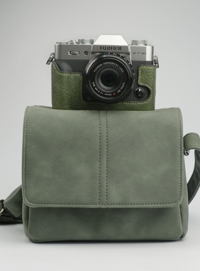 微单相机包适用富士XM5XS20xt5XT30III单肩斜挎佳能R50Vm50内胆包