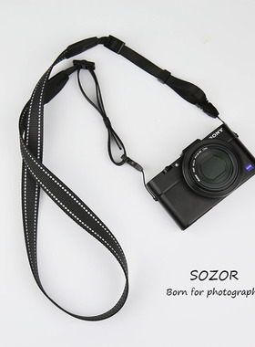 相机肩带富士XM5 X100VXT50相机微单背带挂绳快拆装简约柔软尼龙