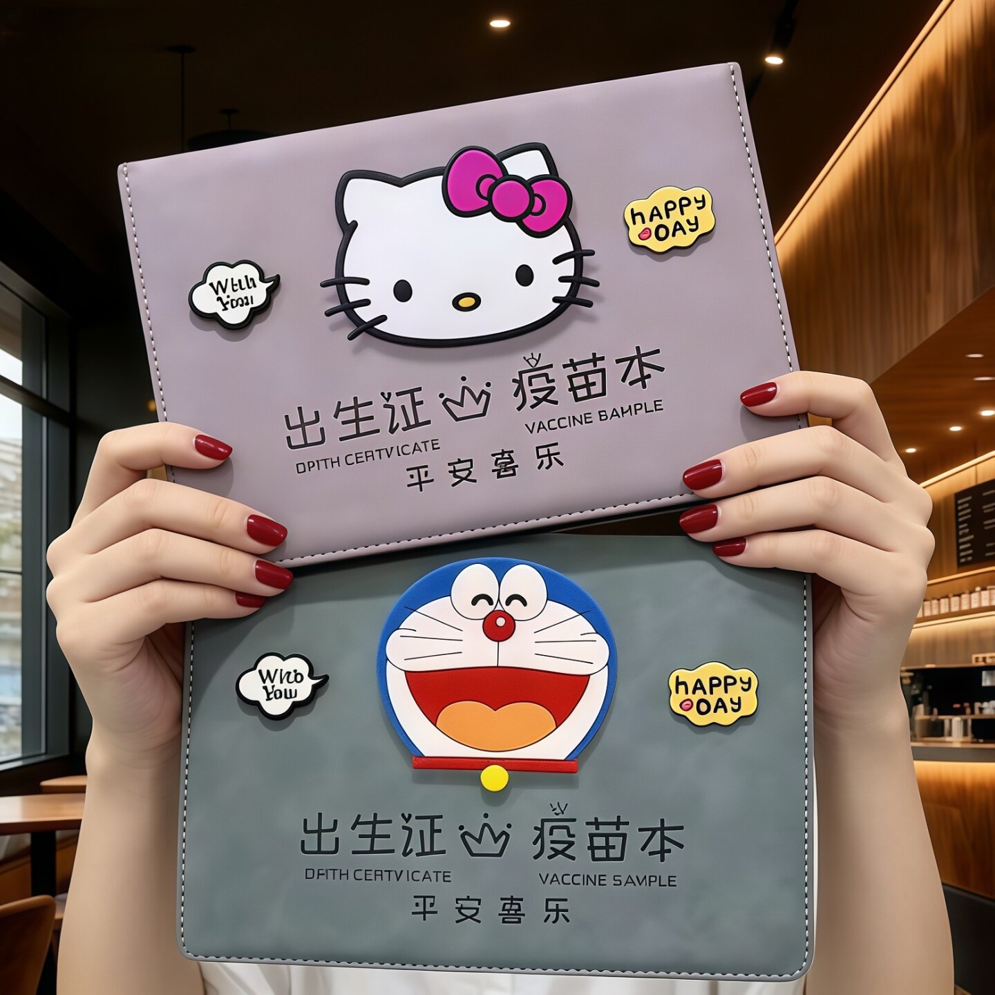 2026新版出生证明保护套宝宝疫苗本预防针接种证收纳盒三合一外壳
