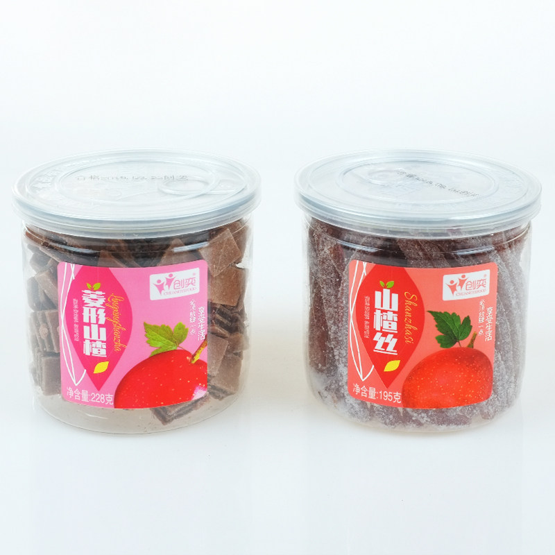 满3罐包邮 创奕山楂条果丹皮夹心山楂汉堡散装零食品休闲小吃蜜饯