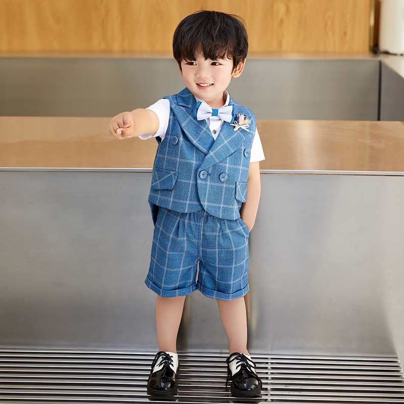 儿童套装男童西装花童帅气小礼服