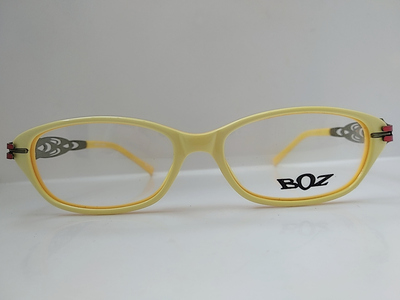 BOZ PLATINE 1316 黄色猫眼眼镜 女平面镜
