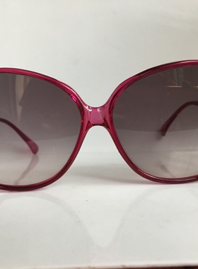 80年代 香港产 透明紫色太阳镜  女 墨镜 全新