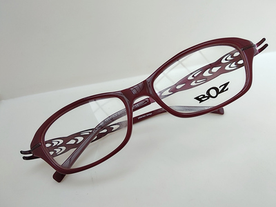 BOZ PLATINE 1314 暗红色女眼镜平面镜