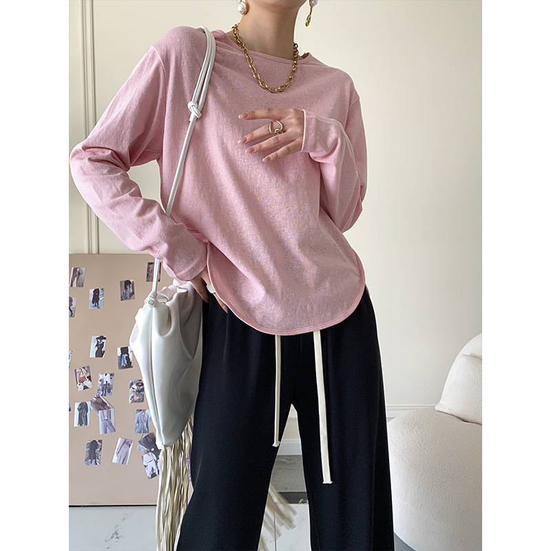 司南 薄软感雪花棉防晒衫长袖t恤女夏季薄款2023年新款 SN1518