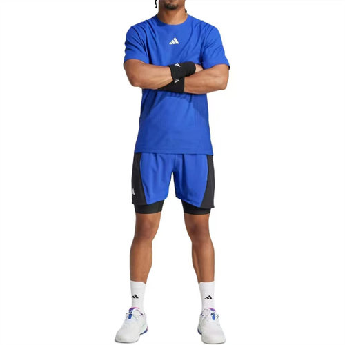 adidas/阿迪达斯 网球速干训练三分裤 二合一网球休闲短裤 IT2264