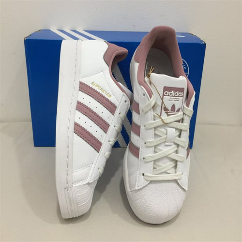 Adidas/阿迪达斯 三叶草 SUPERSTAR 白紫色 贝壳头板鞋 GY5987