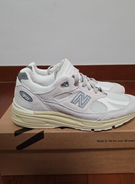 New Balance NB 991 V2 乳白色 低帮休闲城市通勤跑步鞋 U991OW2
