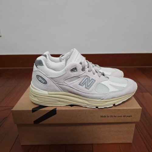 New Balance NB 991 V2 乳白色 低帮休闲城市通勤跑步鞋 U991OW2