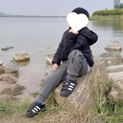 Adidas/阿迪达斯 三叶草 SUPERSTAR 大童魔术贴贝壳头板鞋 EF4840