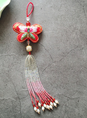 挂件刺绣流苏压襟中国风古装汉服