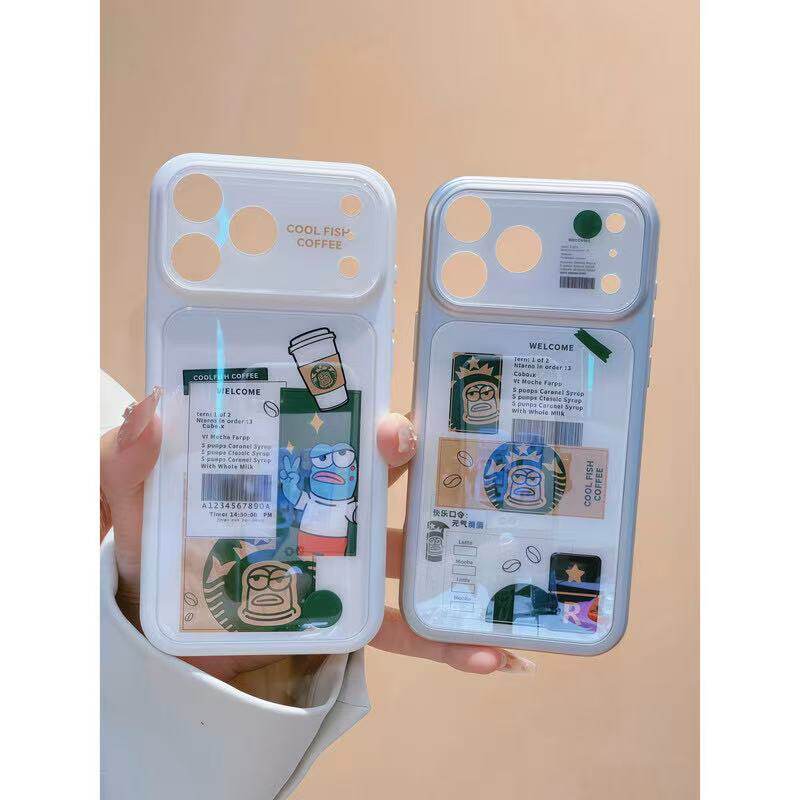 ins风悲伤蛙咖啡适用iPho手机保护套/壳
