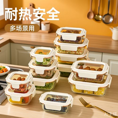 乐扣乐扣玻璃微波保鲜盒食品级