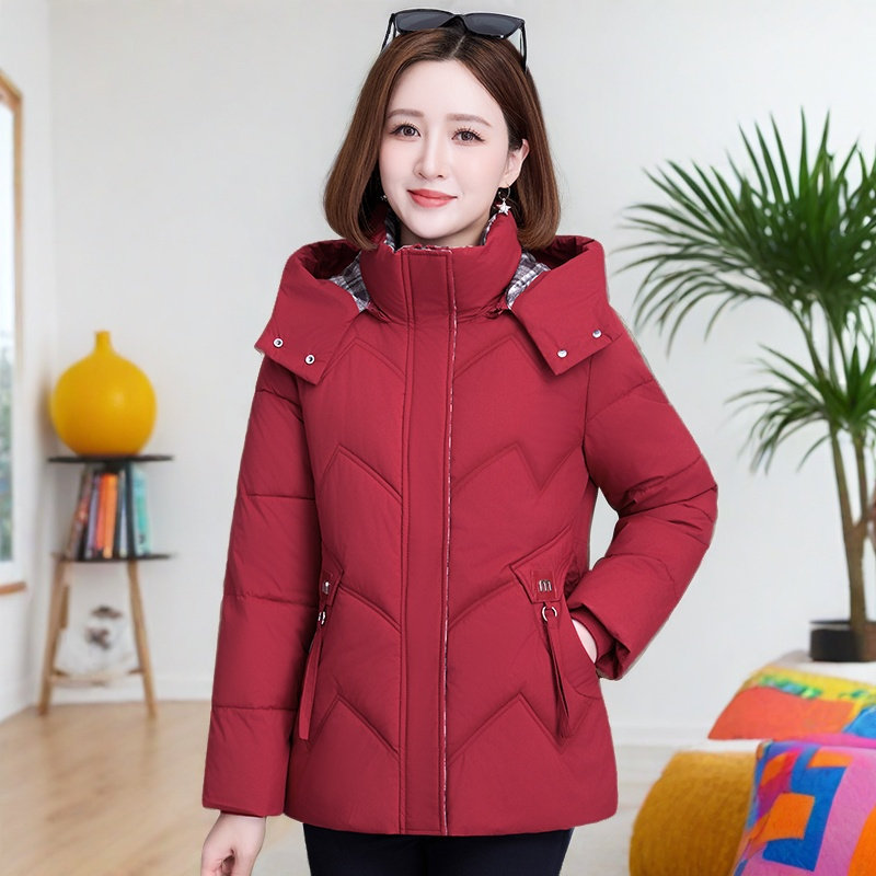 休闲洋气妈妈羽绒棉服女修身显瘦棉衣/棉服