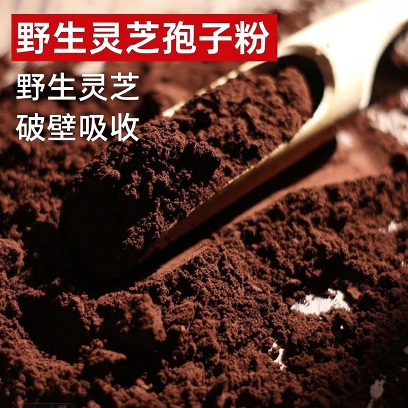 灵芝孢子粉精品特级破壁狍子粉野生袍子粉中缅边境云南阿松现收