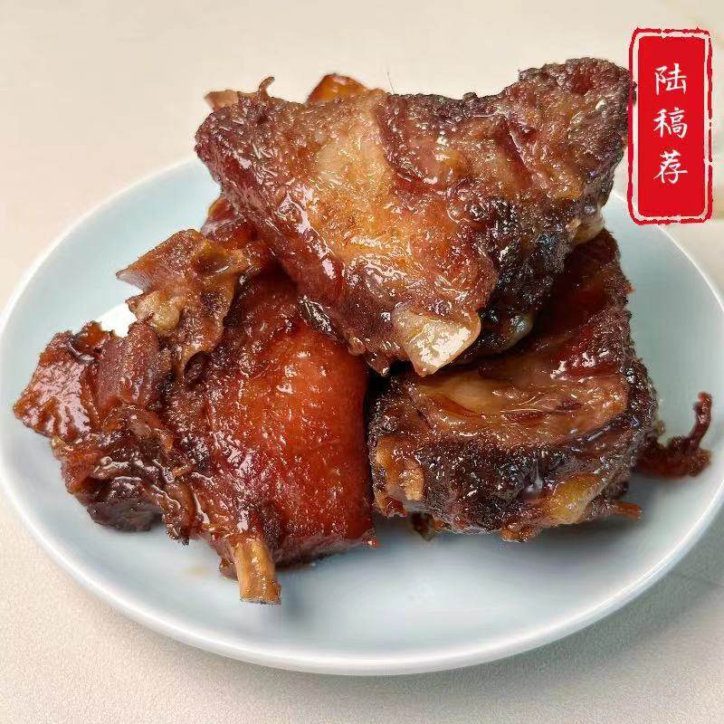 苏州美食特产观前街陆稿荐苏式甜口肉排排骨每日现做顺丰快递发