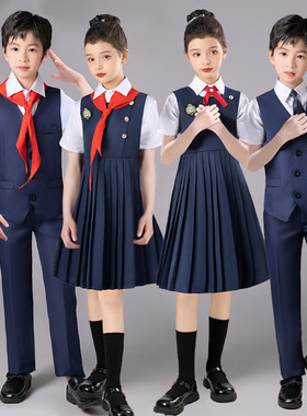 儿童校园中小学生朗诵演讲比赛服装一粒米思念袁隆平爷爷合唱团