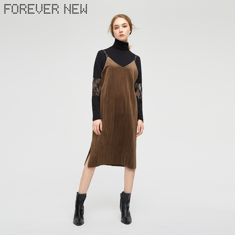 FOREVER NEW/·ã°¬17ÇﶬʱÉÐVÁì±³´øÁ¬ÒÂȹ DR8396CNS
