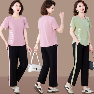 妈妈夏装新款运动套装