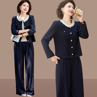 中老年妈妈秋装上衣洋气新款