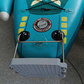 桨板船橡皮艇马达支架钓鱼平台船外机挂机板充气船推进器支架