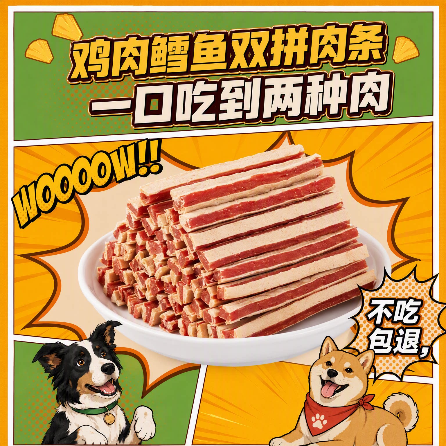 康贝儿狗零食三明治条图片