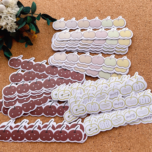 苹果框手帐贴纸可书写