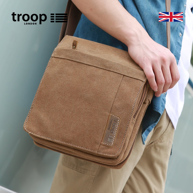 troop单肩青年休闲英伦复古男包