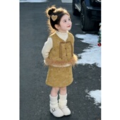 拜年服女童新年中式 超好看洋气冬装 套装 2026新款