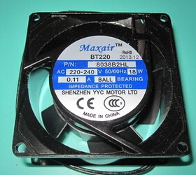 Maxair/BT轴流风机BT220 8038B2HT 8038B2HL 8038B2H (220V)