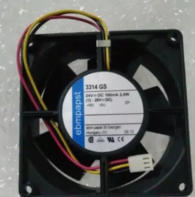 3314NNS 3314GS 24V 100MA 2.4W 三线 原装德国PAPST9CM/厘米风扇