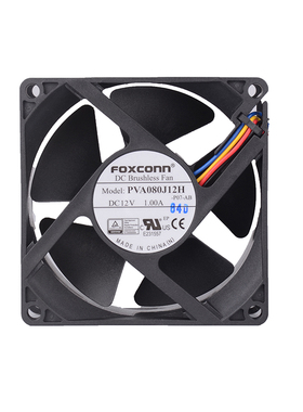 全新富士康PVA080J12H 8038 12V 1.00A 暴力风扇 pwm 散热风扇8cm