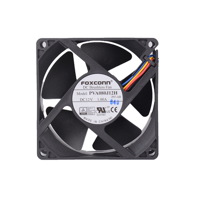 全新富士康PVA080J12H 8038 12V 1.00A 暴力风扇 pwm 散热风扇8cm