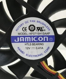 全新JAMICON凯美 7015 KF0715H1SAAP DC12V 0.41A  3线散热风扇