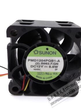 建准SUNON 4028 双滚珠12V 8.6W服务器1U2U暴力风扇PMD1204PQB1-A