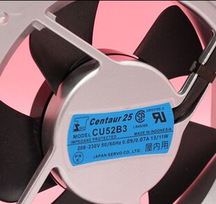 Centautr CU52B3 208-230V 13/11W 12025 原装伺服SERVO散热风扇