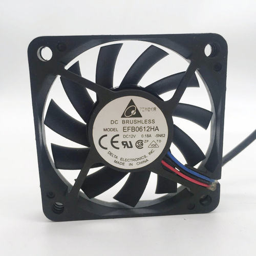 Delta/台达 6010 6CM 12V 0.18A 双滚珠 电源风扇 EFB0612HA