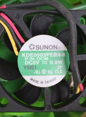 全新SUNON/建准 3006 KDE0503PEBX-8 5V 0.9W 6MM厚 超薄3CM风扇
